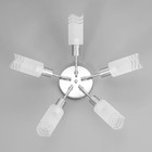 Люстра потолочная Адель 5х40Вт Е14 Хром 52x52x19 см - фото 24324133