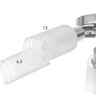 Люстра потолочная Адель 5х40Вт Е14 Хром 52x52x19 см - фото 24324136