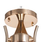 Люстра потолочная Элли 3х40Вт Е27 Золото 52x52x30 см - фото 24324141