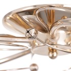 Люстра потолочная Кера 5х60Вт Е14 Золото 56x56x18 см - фото 24324159