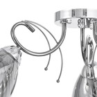 Люстра потолочная Белл 3х40Вт Е27 Хром, Черный хром 57x57x22 см - фото 24324174