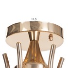 Люстра потолочная Элли 5х40Вт Е27 Золото 52x52x30 см - фото 24324188