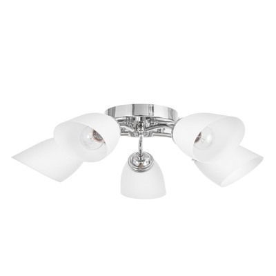 Люстра потолочная «Кэтти», 5×40 Вт Е27, хром, 55×55×25 см