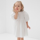 Платье для девочки MINAKU, цвет белый, рост 104 см - фото 321725033