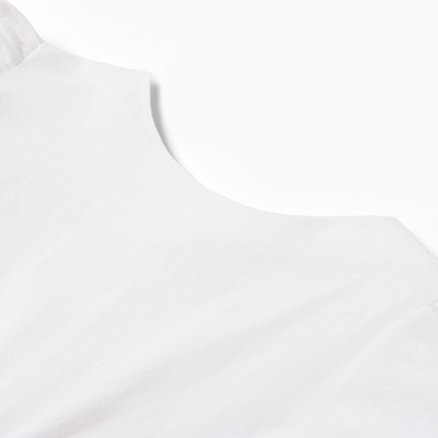 Платье для девочки MINAKU: Cotton collection с рукавами, белое, рост 110-116 см