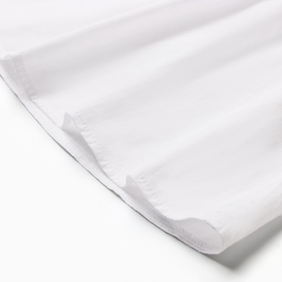 Платье для девочки MINAKU: Cotton collection с рукавами, белое, рост 110-116 см