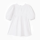 Платье для девочки MINAKU: Cotton collection с рукавами, белое, рост 122 см - Фото 11