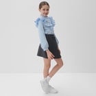 Юбка школьная для девочки MINAKU: Casual Collection, серая, рост 122 см - Фото 5