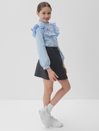 Юбка школьная для девочки MINAKU: Casual Collection, серая, рост 146 см - Фото 3