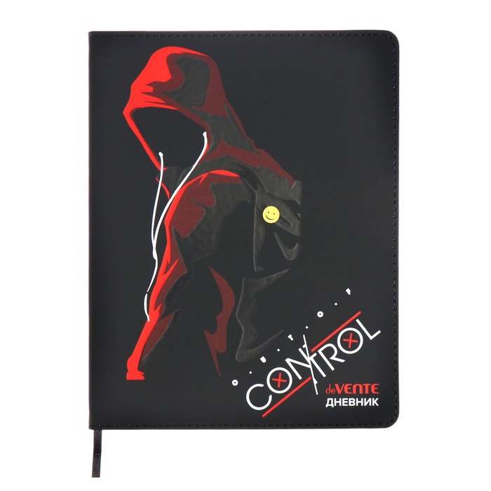 Дневник школьный для 1-11 классов Out of Control, интегральная обложка, искусственная кожа, шелкография, ляссе, 80 г/м² - Фото 1
