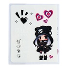 Набор обложек ПВХ 213 х 355 мм, 140 мкм, 3 штуки, Anime Girl, для дневника и тетрадей - фото 24486734