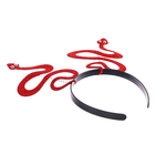 Новый год! Карнавальный ободок «Змея», цвет красный (комплект 6 шт) - фото 24164904