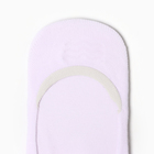 Следки женские с силиконовой вставкой, цвет белый, размер 36-41 - фото 24392062