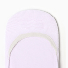 Следки женские с силиконовой вставкой, цвет белый, размер 36-41 - фото 24392063