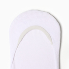 Следки женские с силиконовой вставкой, цвет белый, размер 37-41 - фото 24392067