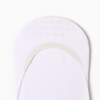 Следки женские с силиконовой вставкой, цвет белый, размер 37-41 - фото 24392068