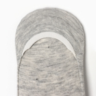 Следки женские с силиконовой вставкой, цвет серый, размер 37-41 - фото 24392077