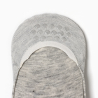 Следки женские с силиконовой вставкой, цвет серый, размер 37-41 - фото 24392078