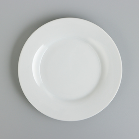Тарелка белая , керамическая , обеденная d=15 см
