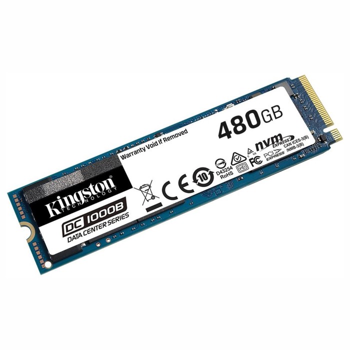 Накопитель SSD Kingston PCIe 3.0 x4 480GB SEDC1000BM8/480G DC1000B M.2 2280 0.5 DWPD - фото 51565969