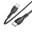 УЦЕНКА Кабель Borofone BX51, Type-C - Type-C, PD 60 Вт, 3 А, 1 м, PVC оплётка, чёрный - Фото 3