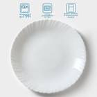 Набор обеденных тарелок «Дива», d=23 см, 6 шт, стеклокерамика, цвет белый - фото 4458119