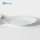 Набор десертных тарелок «Дива», d=19 см, 6 шт, стеклокерамика, цвет белый - фото 4458127