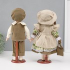 Кукла коллекционная парочка "Алиса и Тимофей, зелёный наряд с цветами" набор 2 шт 31 см - Фото 4