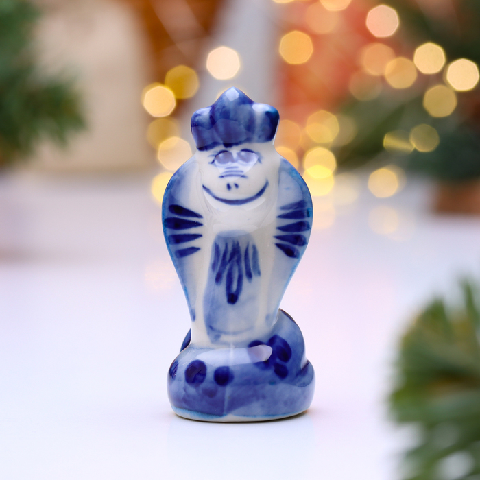 Сувенир "Змея Тики", гжель - Фото 1