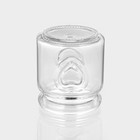 Баночка для сыпучих продуктов Доляна «Парфе», 110 мл, 6×6.5 см, с пробковой крышкой, стекло, прозрачная - Фото 4