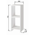 Стеллаж 300, 300х300х776, Квадро/Белый - фото 24164973