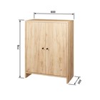 Тумба 600, 600х300х776, Квадро/Дуб золотой крафт - фото 24165014