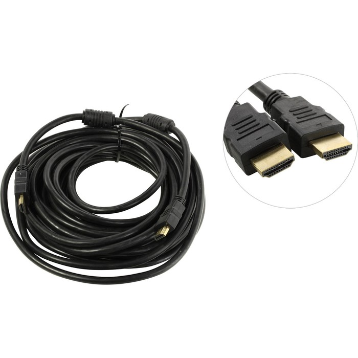 Кабель видео Smartbuy K352-100-2, HDMI(m)-HDMI(m), вер 2.0A, поддержка 4K, 10 м, черный - фото 1905290842