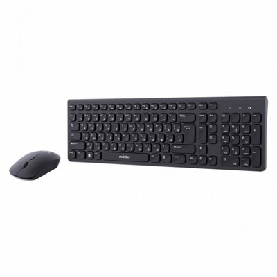 Комплект клавиатура и мышь Smartbuy ONE 250288AG-K,беспровод,мембран,1600 dpi,USB,черынй
