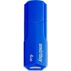 Флешка Smartbuy 4GBCLU-BU, 4 Гб, USB2.0, чт до 25 Мб/с, зап до 15 Мб/с, голубая - Фото 2