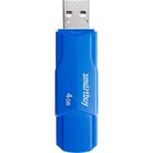Флешка Smartbuy 4GBCLU-BU, 4 Гб, USB2.0, чт до 25 Мб/с, зап до 15 Мб/с, голубая - Фото 3