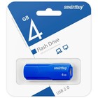 Флешка Smartbuy 4GBCLU-BU, 4 Гб, USB2.0, чт до 25 Мб/с, зап до 15 Мб/с, голубая - Фото 4