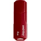 Флешка Smartbuy 4GBCLU-BG, 4 Гб, USB2.0, чт до 25 Мб/с, зап до 15 Мб/с, темно-красная - Фото 2