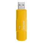 Флешка Smartbuy 4GBCLU-Y, 4 Гб, USB2.0, чт до 25 Мб/с, зап до 15 Мб/с, желтая - Фото 1