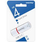 Флешка Smartbuy 4GBCRW-W, 4 Гб, USB2.0, чт до 25 Мб/с, зап до 15 Мб/с, белая - Фото 3