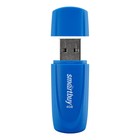 Флешка Smartbuy 4GB2SCB, 4 Гб, USB2.0, чт до 15 Мб/с, зап до 12 Мб/с, синяя - Фото 2