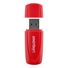 Флешка Smartbuy 4GB2SCR, 4 Гб, USB2.0, чт до 15 Мб/с, зап до 12 Мб/с, красная - Фото 2