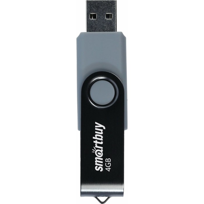Флешка Smartbuy 004GB2TWK, 4 Гб, USB2.0, чт до 25 Мб/с, зап до 15 Мб/с, черная - фото 51566155