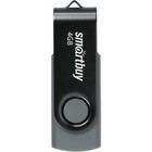 Флешка Smartbuy 004GB2TWK, 4 Гб, USB2.0, чт до 25 Мб/с, зап до 15 Мб/с, черная - Фото 3