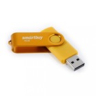 Флешка Smartbuy 004GB2TWY, 4 Гб, USB2.0, чт до 15 Мб/с, зап до 12 Мб/с, желтая