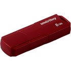 Флешка Smartbuy 8GBCLU-BG, 8 Гб, USB2.0, чт до 25 Мб/с, зап до 15 Мб/с, темно-красная - Фото 2