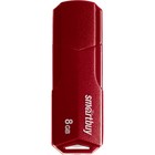 Флешка Smartbuy 8GBCLU-BG, 8 Гб, USB2.0, чт до 25 Мб/с, зап до 15 Мб/с, темно-красная - Фото 3