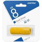 Флешка Smartbuy 8GBCLU-Y, 8 Гб, USB2.0, чт до 25 Мб/с, зап до 15 Мб/с, желтая - Фото 4