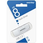 Флешка Smartbuy 008GB2SCW, 8 Гб, USB2.0, чт до 15 Мб/с, зап до 12 Мб/с, белая - Фото 4