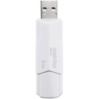 Флешка Smartbuy 8GBCLU-W3, 8 Гб, USB3.0, чт до 175 Мб/с, зап до 25 Мб/с, белая - фото 51566204
